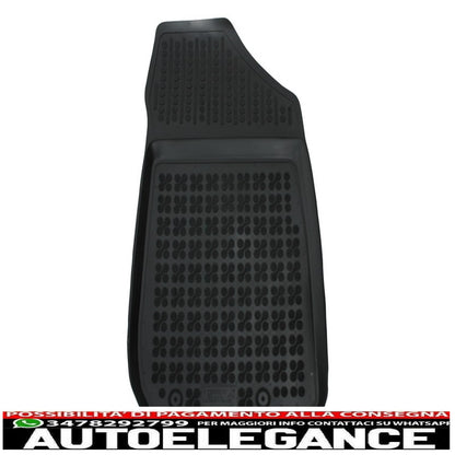 Black rubber mat suitable for dacia sandero ii (2013-2018)