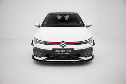 Front Splitter V.2 + Flaps Volkswagen Golf GTI / GTE / R-Line Mk8 Facelift