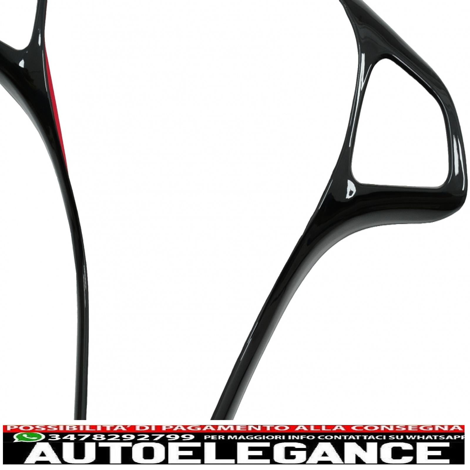 copertura del telaio del rivestimento dei pulsanti del volante dell'auto adatto per mercedes classe c w205 s205 (2014-2017) classe e w213 (2016-2017) classe glc x253 (2016-2017) nero pianoforte AUTOELEGANCERICAMBI