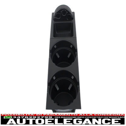 cup holder and coin holder suitable for bmw 3 series e46 (1998-2005) black