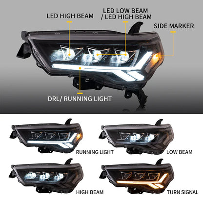 Fari per proiettori LED per Toyota 4Runner 2014-2020 (non per 2021)
