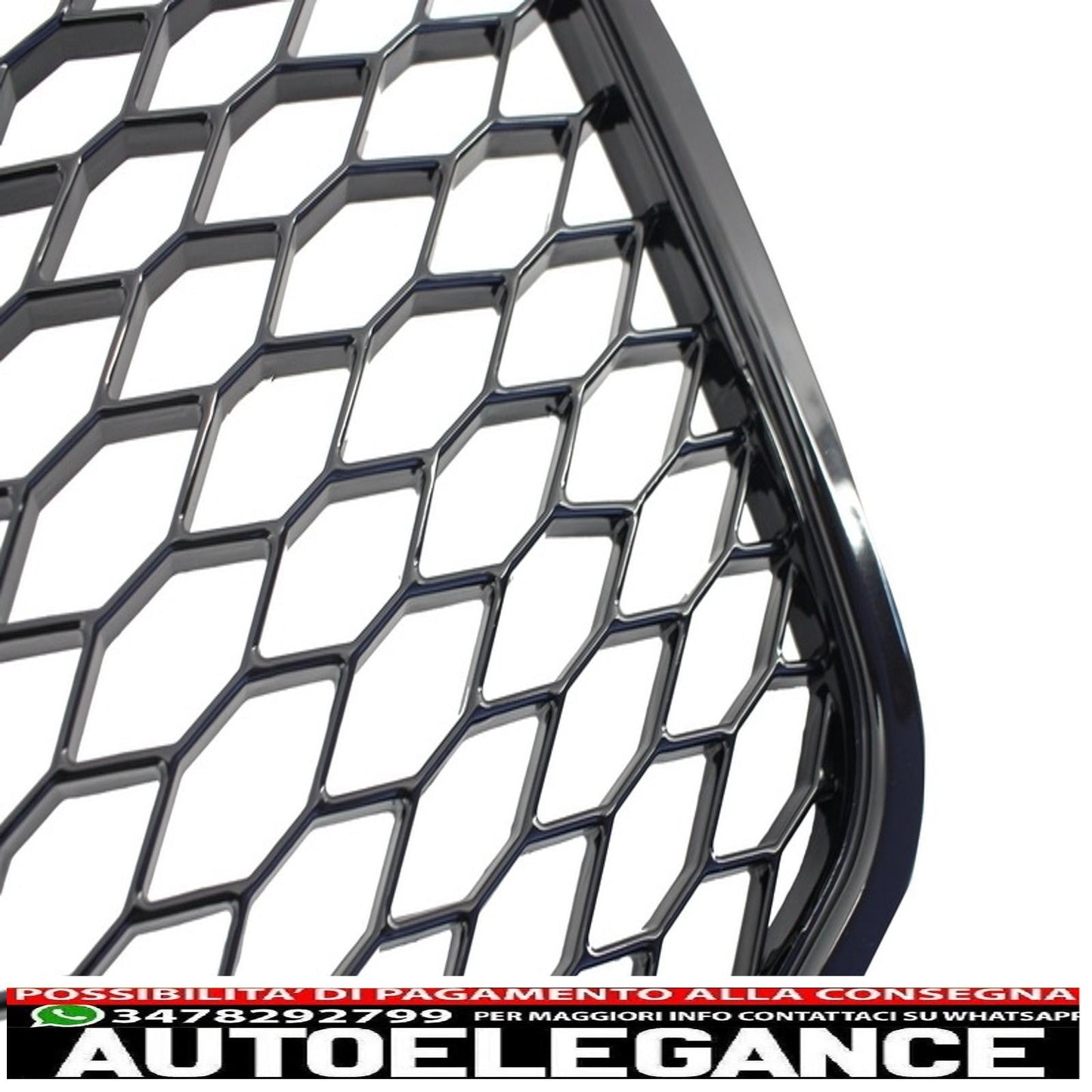 front grill without badge suitable for audi a4 b7 (2004-2008) rs4 piano black 