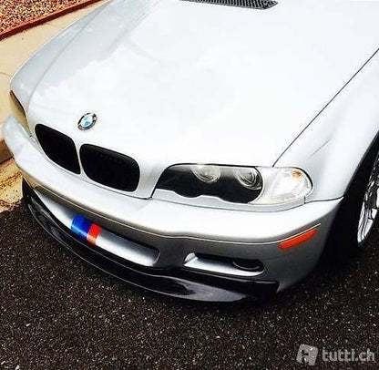 BMW 3 SERIES E46 M3 UNDER FRONT BUMPER SPLITTER GLOSS BLACK