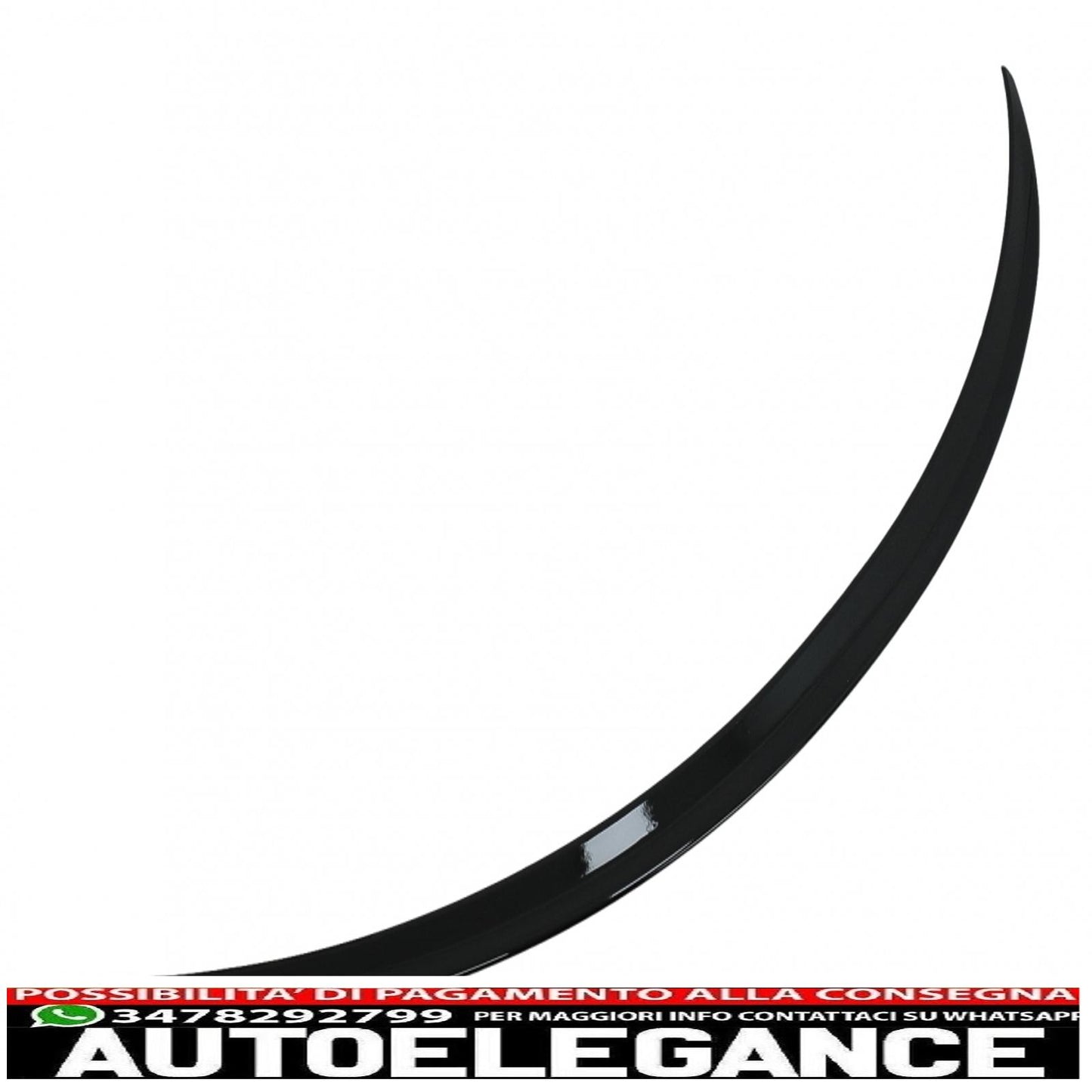 Boot Spoiler Suitable For Mercedes E Class C238 Coupe (2016-up) Piano Black 