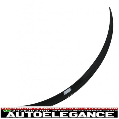 Boot Spoiler Suitable For Mercedes E Class C238 Coupe (2016-up) Piano Black 
