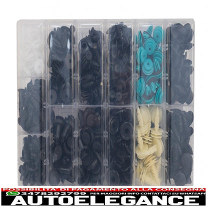 370pcs car clip plastic screw kit 