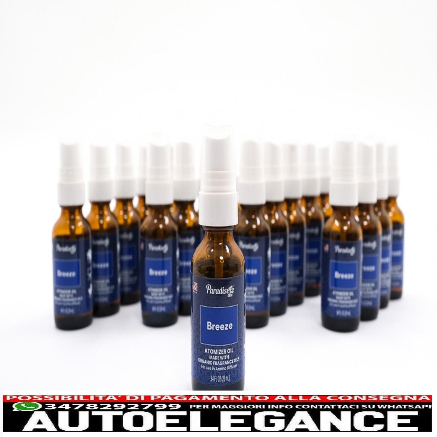 Paradise Air Fresh atomizzatore olio deodorante spray 25 ml Brezza 25 unità diffusore di aromi