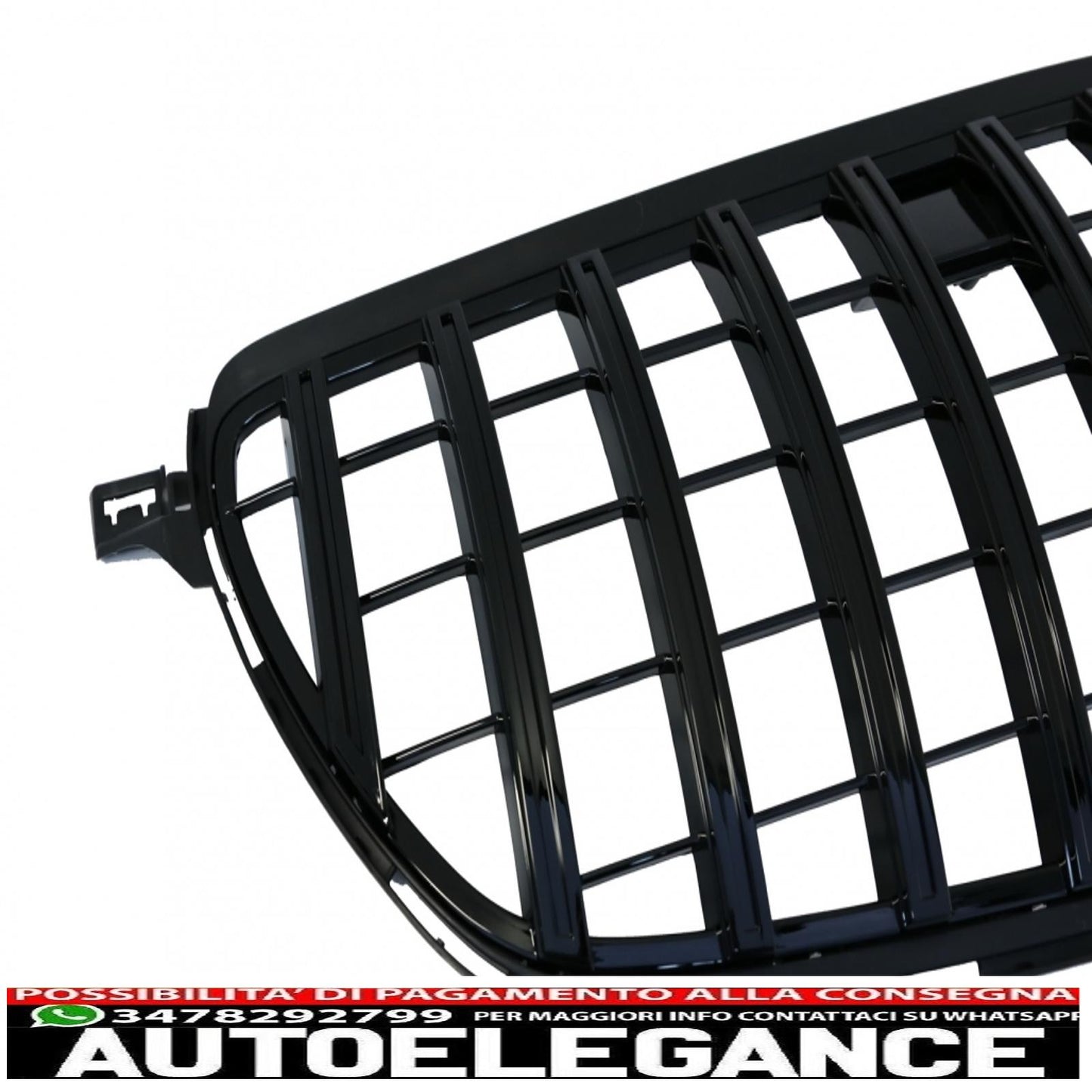 front grille suitable for mercedes gle coupe c292 (2015-2018) gle w166 suv (2015-2018) gt-r panamericana piano black design