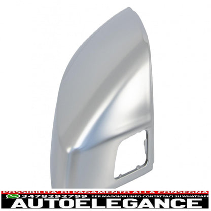 coperture specchietti adatti per audi a3 8v s3 rs3 cabriolet limousine sportback (2012-2019) estinzione alloggiamento completo placcato in alluminio con assistenza laterale AUTOELEGANCERICAMBI