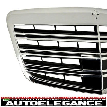 Griglia Anteriore per Mercedes W221 Classe S Facelift 2011-2013 S63 S65 Design-mostra il titolo originaleTesto originaleFront Grille for Mercedes W221 S-Class Facelift 2011-2013 S63 S65 Design