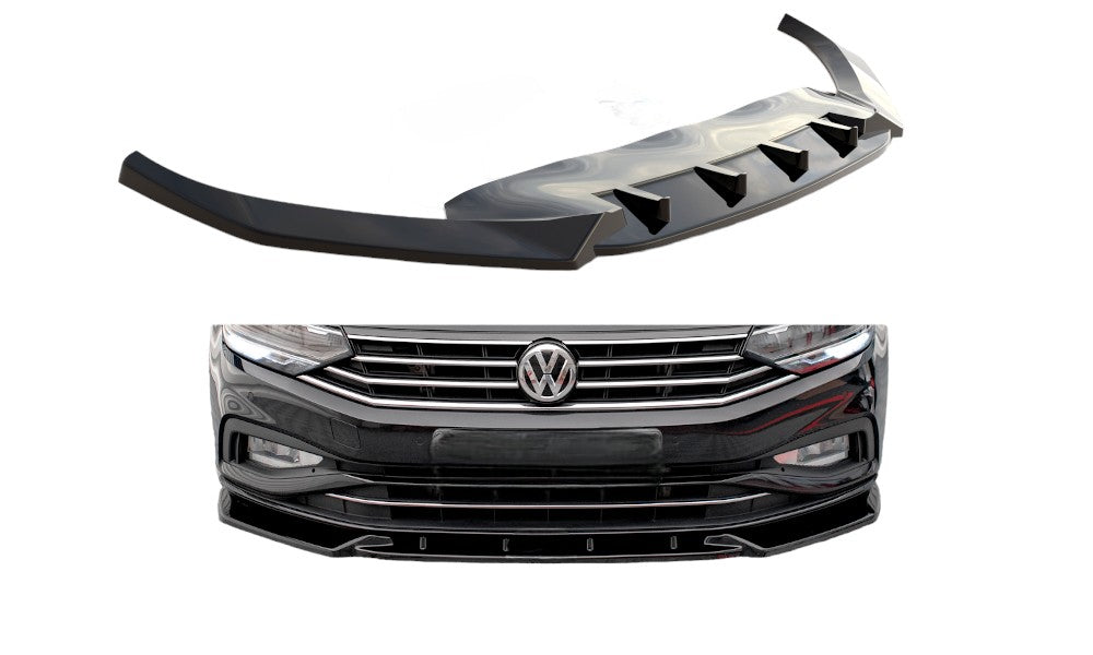 FRONT SPLITTER V.2 SUITABLE FOR VOLKSWAGEN PASSAT B8 FACELIFT 