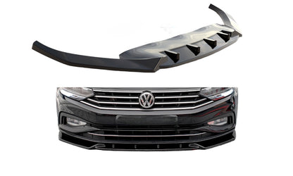 FRONT SPLITTER V.2 SUITABLE FOR VOLKSWAGEN PASSAT B8 FACELIFT 