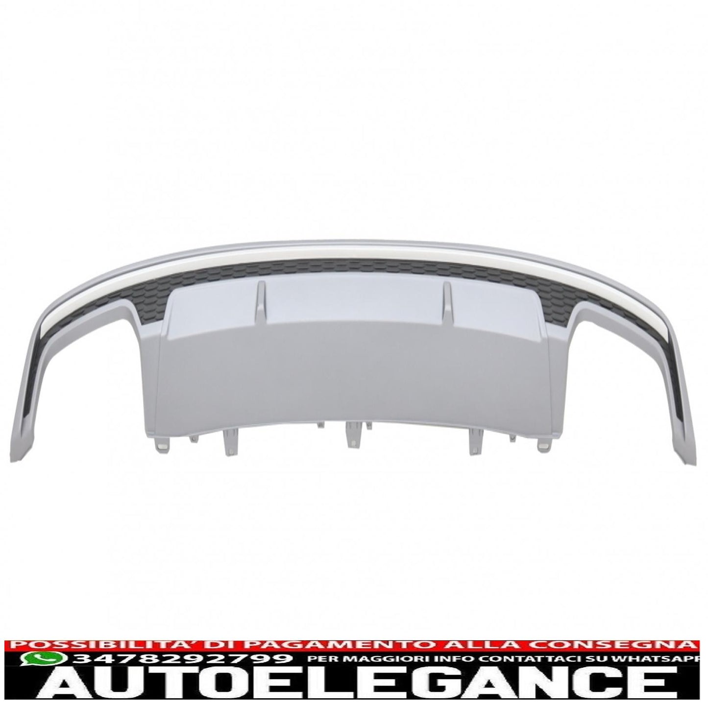 Diffusore d'aria per mantovana paraurti posteriore adatto per audi a7 4g facelift (2015-2018) solo design s7 paraurti standard