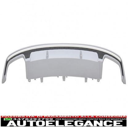 Diffusore d'aria per mantovana paraurti posteriore adatto per audi a7 4g facelift (2015-2018) solo design s7 paraurti standard