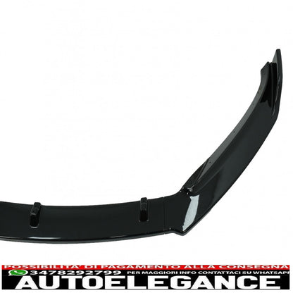 Front Bumper Lip Extension Spoiler Fit For VW Passat B8 3G Limousine Variant (2015-2018) Piano Black