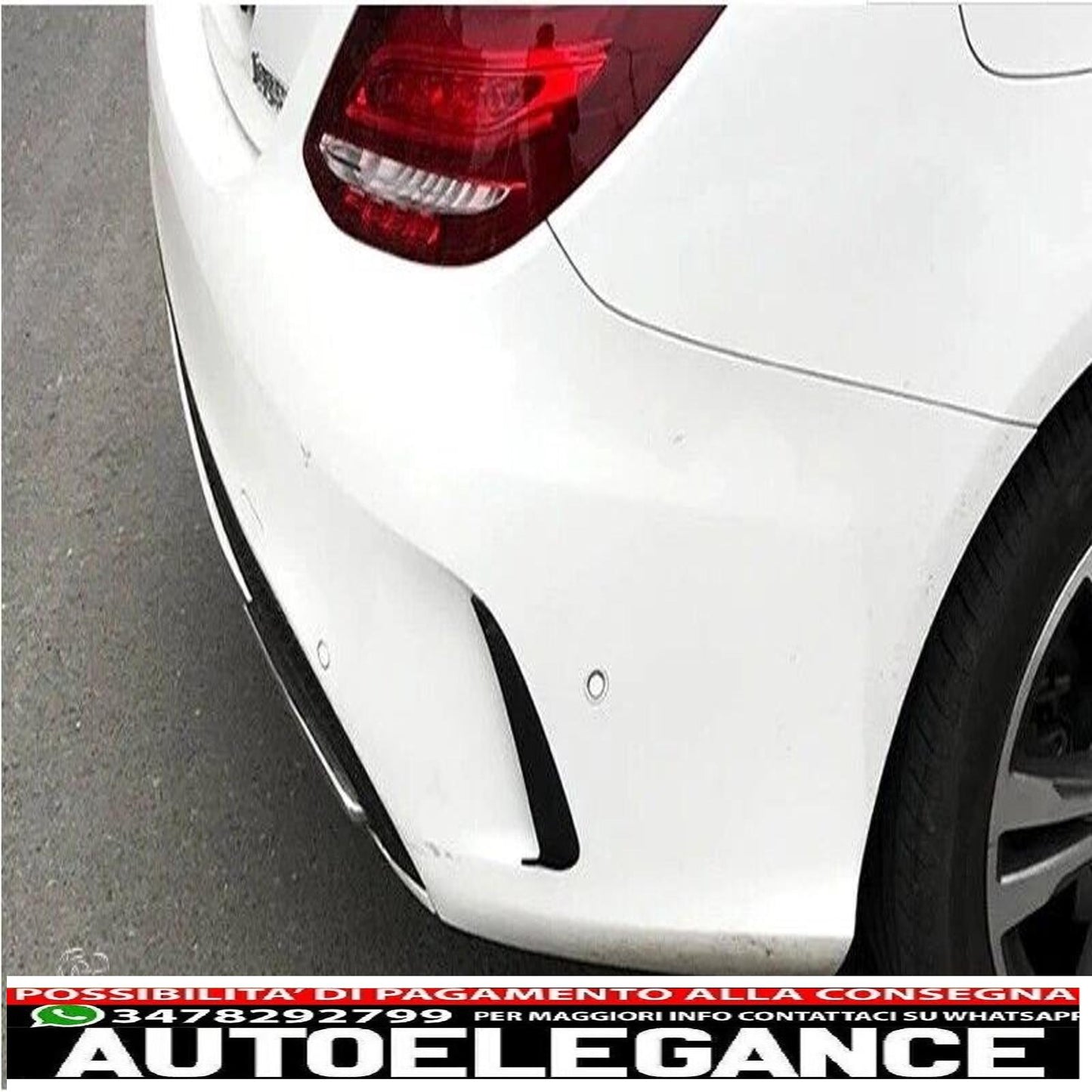 Ottica AMG flics aero flaps in carbonio per Mercedes W205 Classe C