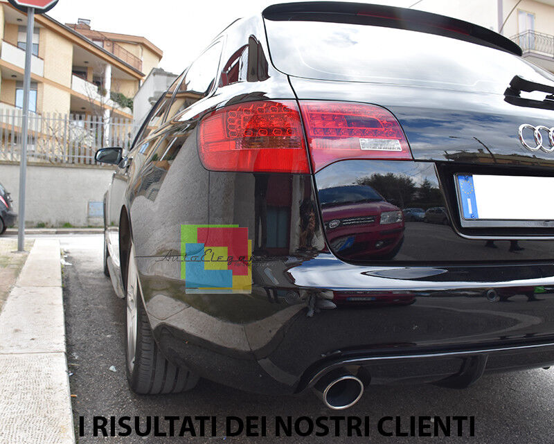 AUDI A6 4F C6 2004-2011 MINIGONNE LATERALI SOTTO PORTA LOOK S-LINE S6 IT AUTOELEGANCERICAMBI