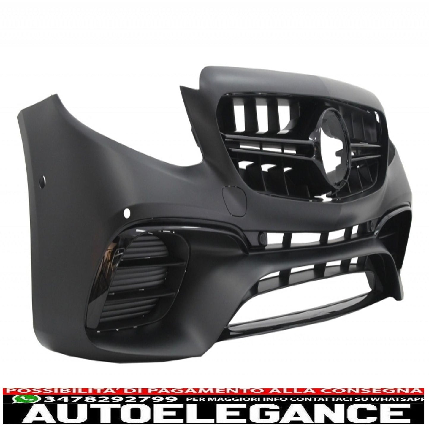 body kit suitable for mercedes e-class w213 (2016-2019) e63 design with black exhaust tips