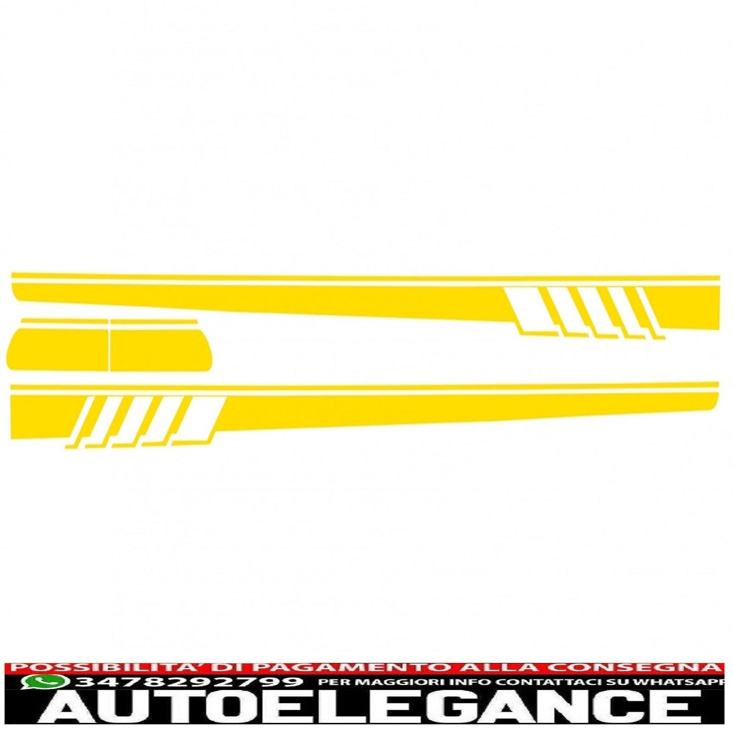 side decals matt yellow vinyl sticker suitable for mercedes c class c205 coupe a205 cabriolet (2014-up)