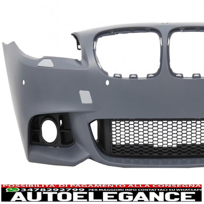 paraurti anteriore adatto per bmw serie 5 f10 f11 lci (2014-2017) design m-technik senza fendinebbia