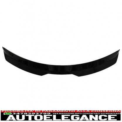 aggiungi l'estensione dell'ala dello spoiler sul tetto adatta per vw polo aw mk6 (2017-up) pianoforte nero AUTOELEGANCERICAMBI