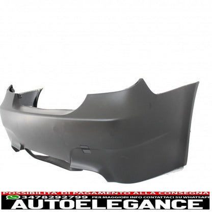 rear bumper suitable for bmw 5 series e60 (2003-2010) with full exhaust system twin double quad m5 design