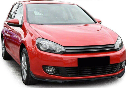 SPLITTER ADATTO PER VW GOLF 6 VI 2008-2012 LOOK NERO LUCIDO DESIGN SPORTIVO