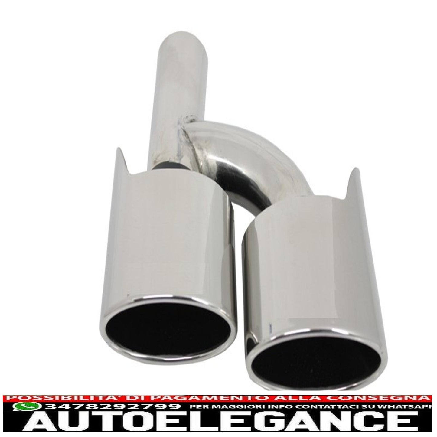 Exhaust muffler tips suitable for mercedes c class e class s class cls sl slk w204 w211 w221 w219 e63 c63 design