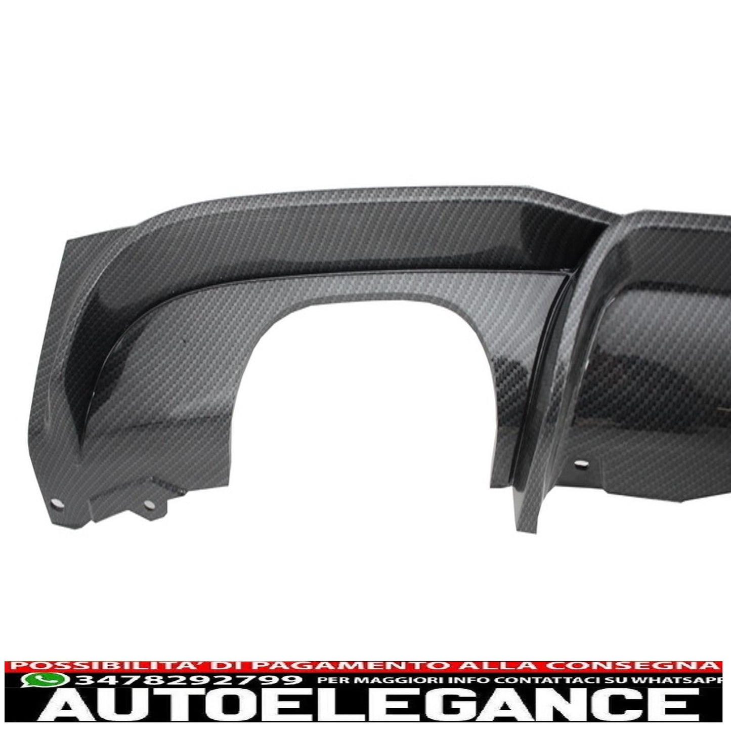 Paraurti posteriore spoiler mantovana diffusore doppia uscita carbonio adatto per bmw serie 3 f30 f31 (2011-2019) limousine touring m design
