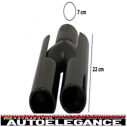 exhaust muffler tips suitable for bmw e60 e90 e92 e93 f10 f30 m3 m5 m6 piano black design 