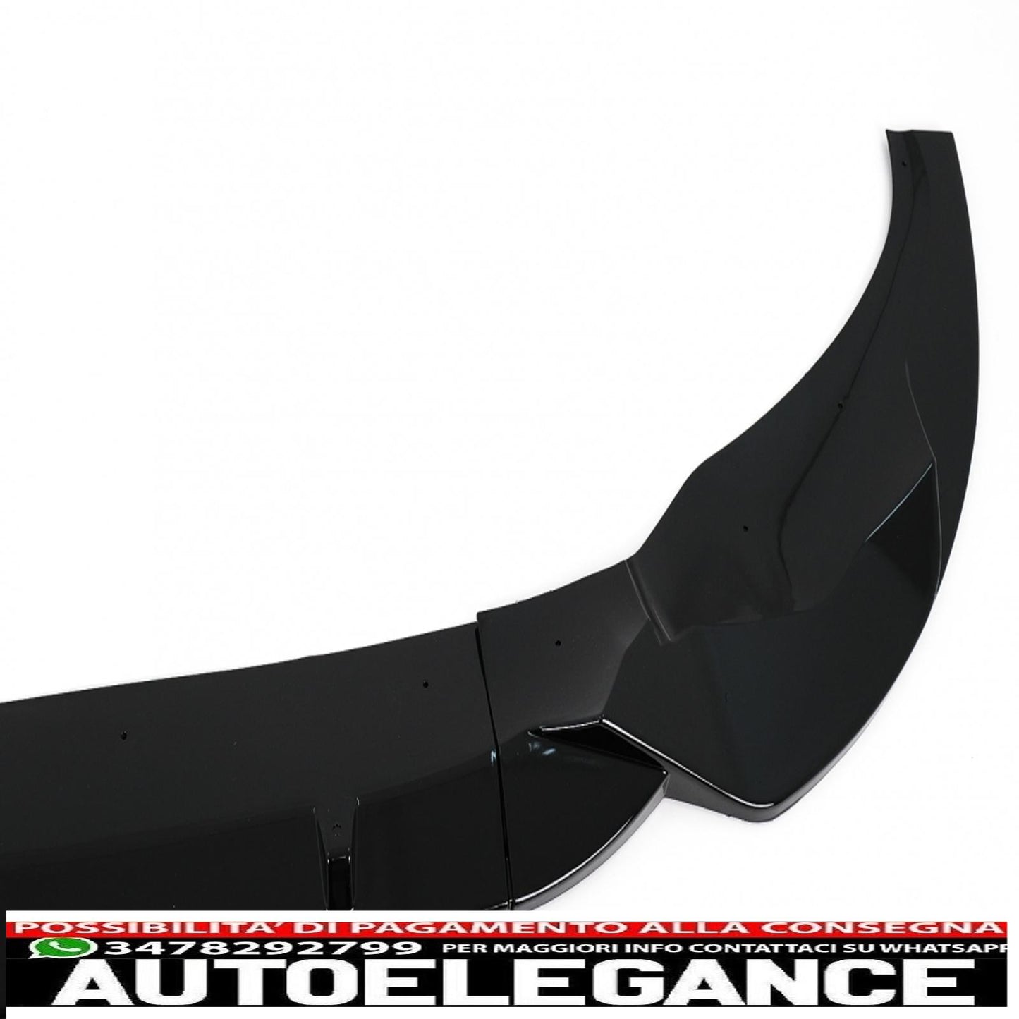 Front Bumper Spoiler Lip Fit For BMW X3 G01 X4 G02 (2018-2020) M Sport Piano Black 