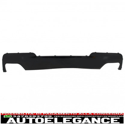 diffusore d'aria a doppia uscita edizione nero brillante con terminali di scarico sport m-tech 550i design adatto per bmw f10 f11 (2011-2017)