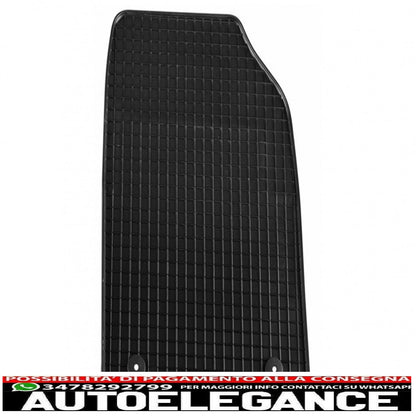 Black rubber mat suitable for opel corsa c (2000-2006)
