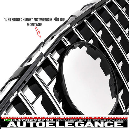 Radiator Grille Sport Panamericana GT Grill For Mercedes W218 X218 CLS 11-14