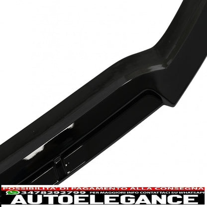 Front bumper lip suitable for mercedes c class w205 sedan s205 t-modell a205 cabriolet c205 coupe (2014-2019) sport line piano black