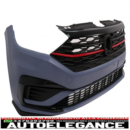 front bumper with center grille suitable for vw jetta mk7 (2019-2021) gli design