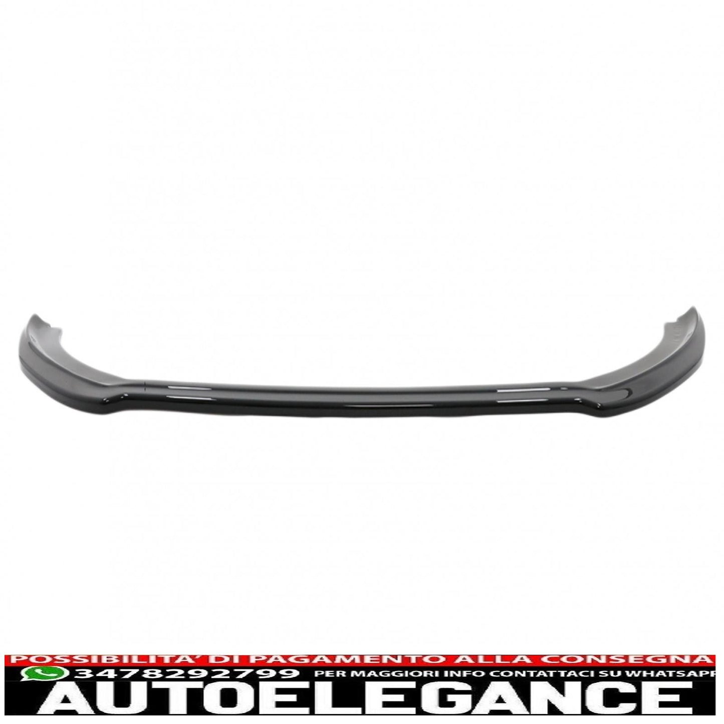 Front Bumper Spoiler Lip Fit For Ford Fiesta MK8 ST/ST-LINE (2017-2021) Piano Black 