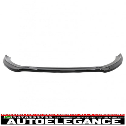 Front Bumper Spoiler Lip Fit For Ford Fiesta MK8 ST/ST-LINE (2017-2021) Piano Black 