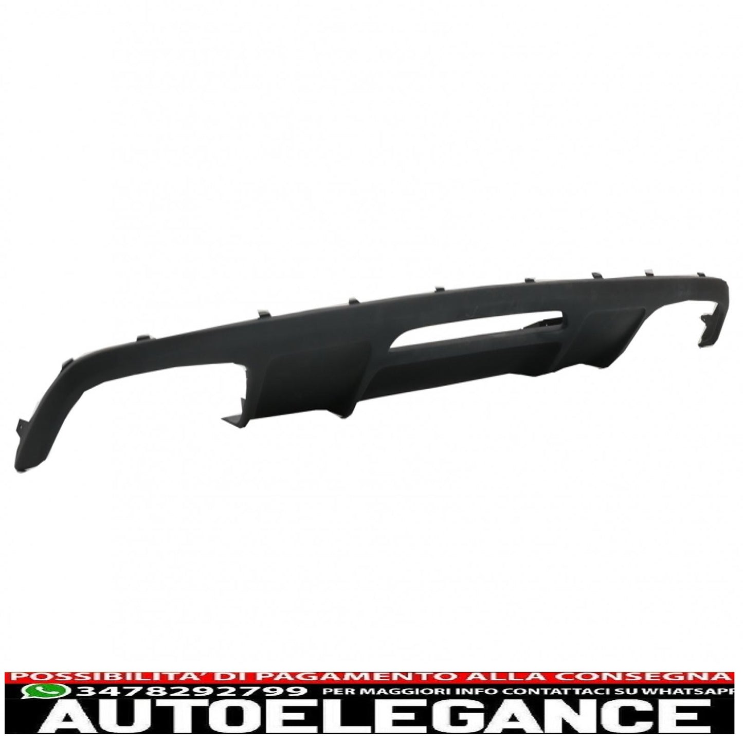 diffusore paraurti posteriore adatto per mercedes cls berlina w218 (2012-2017) solo per paraurti standard