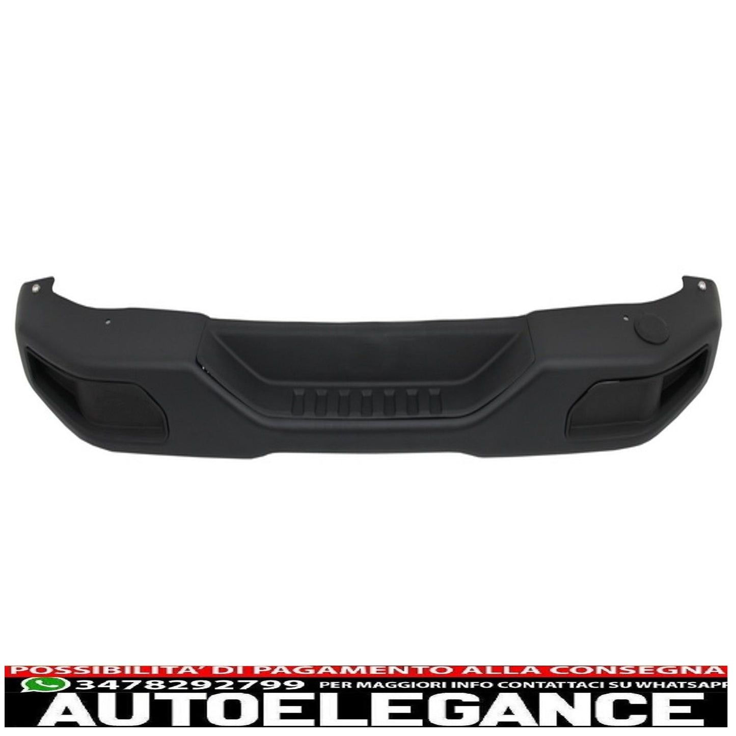 Metal Rear Bumper with Full Exhaust System Rear Axle Fit for Jeep Wrangler Rubicon JK (2007-2017) Dual Exhaust