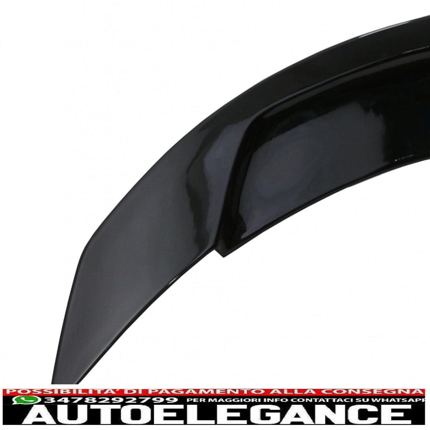 trunk spoiler suitable for mercedes c-class w205 (2014-2020) gts-design piano black