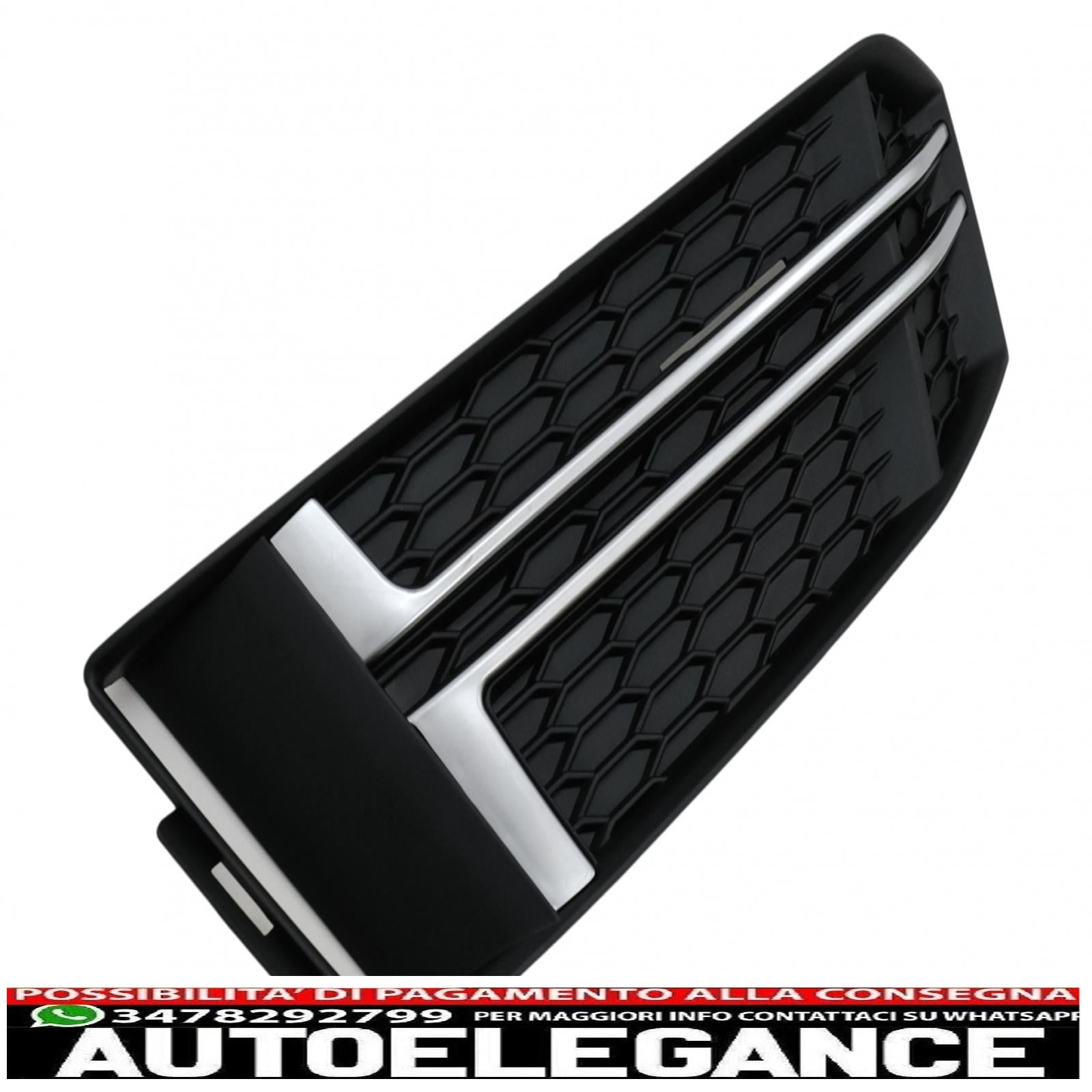 coperture inferiori della griglia del paraurti griglie laterali adatte per audi a4 b9 berlina avant (2016-2018) s-line AUTOELEGANCERICAMBI