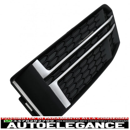 coperture inferiori della griglia del paraurti griglie laterali adatte per audi a4 b9 berlina avant (2016-2018) s-line AUTOELEGANCERICAMBI