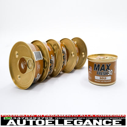 Paradise Air Fresh deodorante per ambienti biologico senza tappo può contenere max 30 6 lattine d'oro