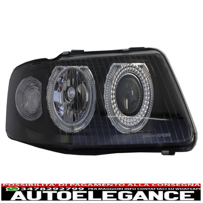 angel eye headlights suitable for audi a3 8l (09.2000-05.2003) black