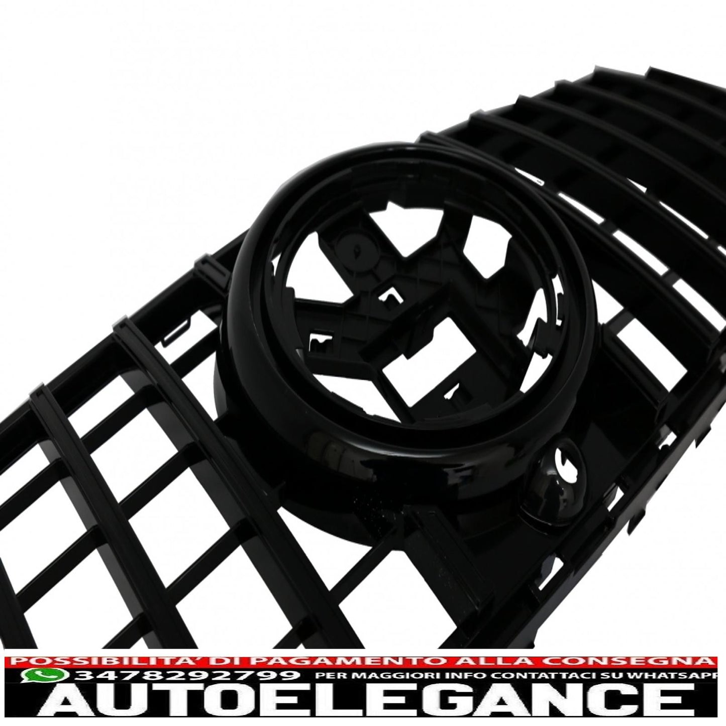 Griglia anteriore centrale adatta per mercedes gle suv w167 v167 gle coupe c167 pacchetto sportivo (2019-up) gtr design panamericana tutto nero
