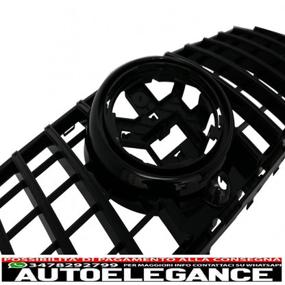Griglia anteriore centrale adatta per mercedes gle suv w167 v167 gle coupe c167 pacchetto sportivo (2019-up) gtr design panamericana tutto nero