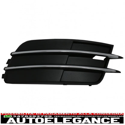lower bumper grille covers side grills fit for audi a6 c7 4g (2012-2015) without acc