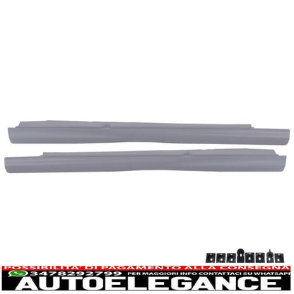 paraurti posteriore adatto per mercedes classe s w221 (2005-2010) design s65 con minigonne laterali versione corta