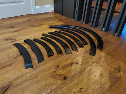 PARAFANGHI ALLARGATI ADATTI PER FORD TRANSIT CUSTOM MK1 FL 2018+ NERO OPACO